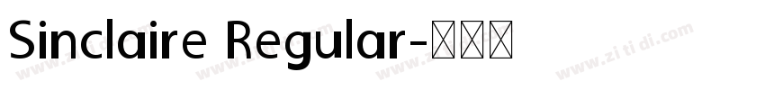 Sinclaire Regular字体转换
